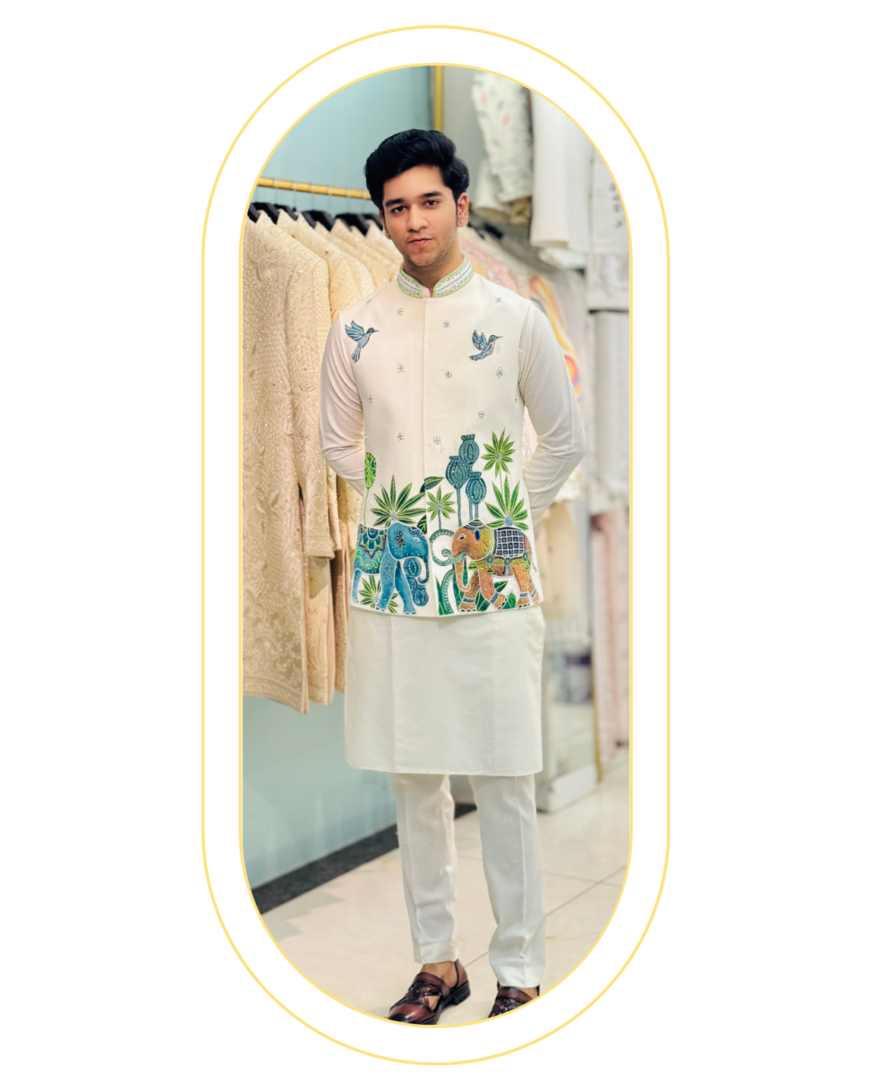 elegant ivory koti set